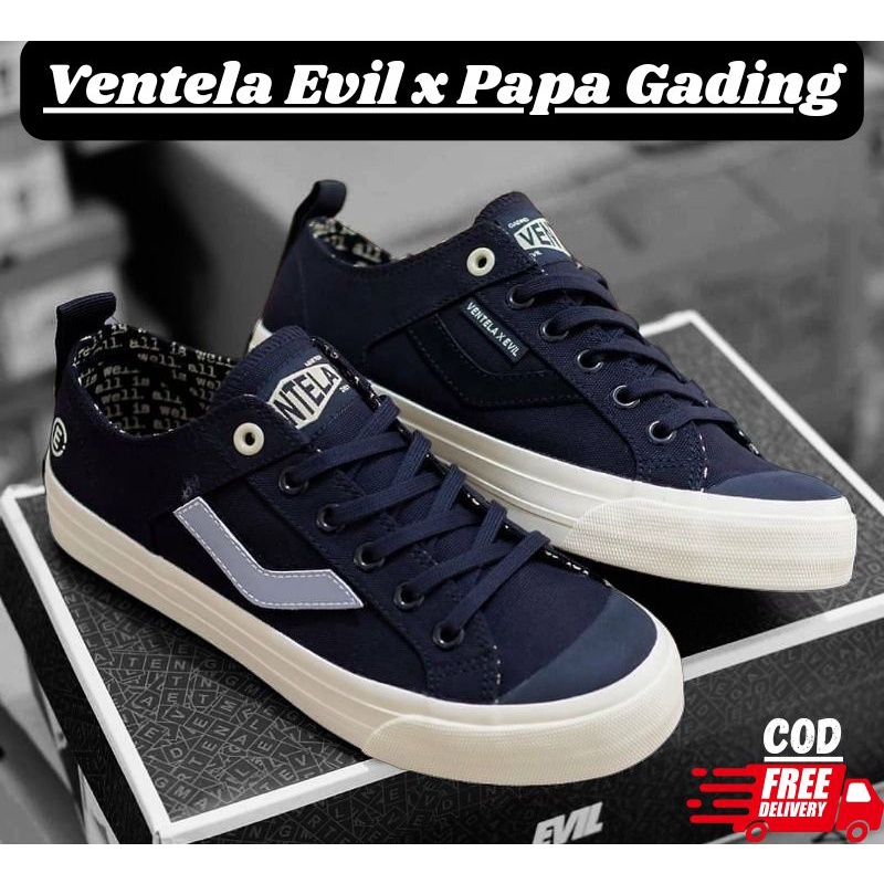 Jual ventela evil x papa gading low cut original bnib ventela evil x