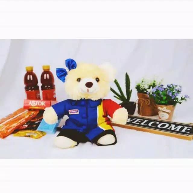 Jual small bear indomaret / boneka indomaret / kado boneka