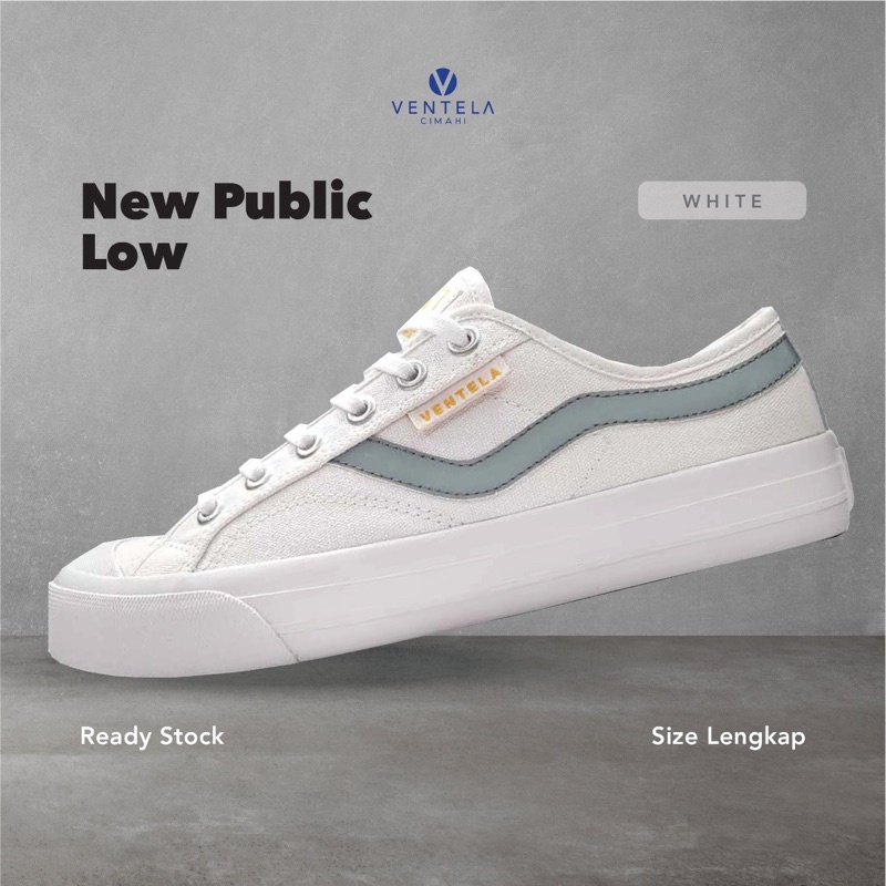 Jual ventela new public low white