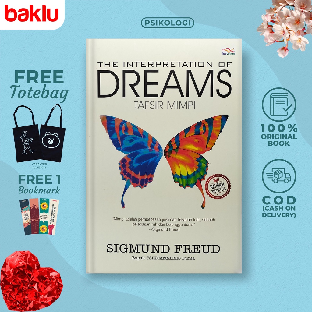 Jual buku the interpretation of dream tafsir mimpi sigmund freud