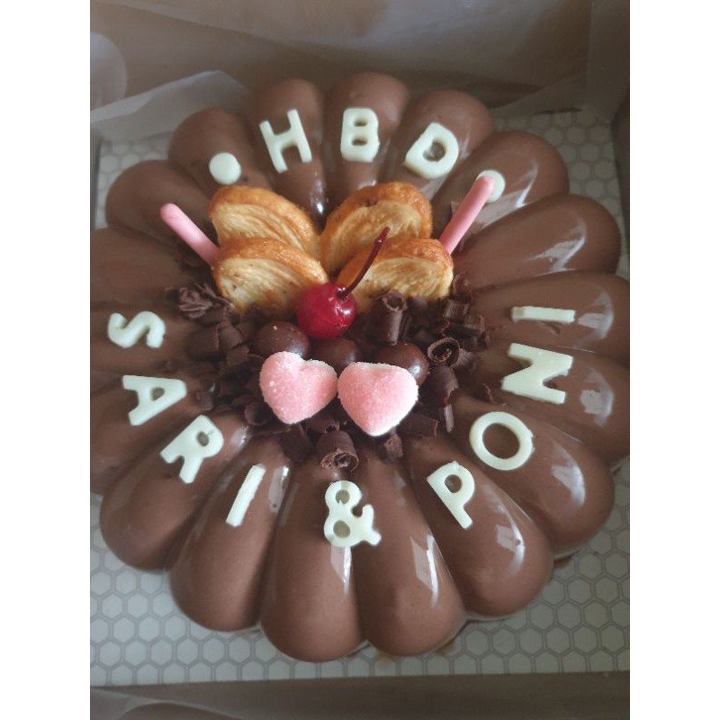Jual puding coklat puding ulang tahun hampers ultah
