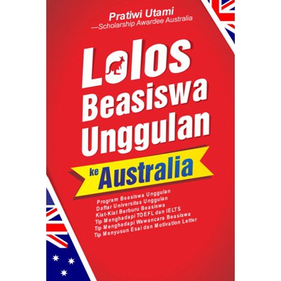 Jual buku penunjang pelajaran lolos beasiswa unggulan ke australia