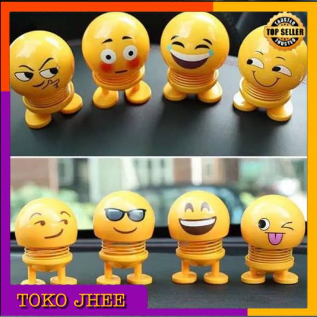 Jual boneka per goyang emoticon lucu n gemesin, boneka joget, boneka