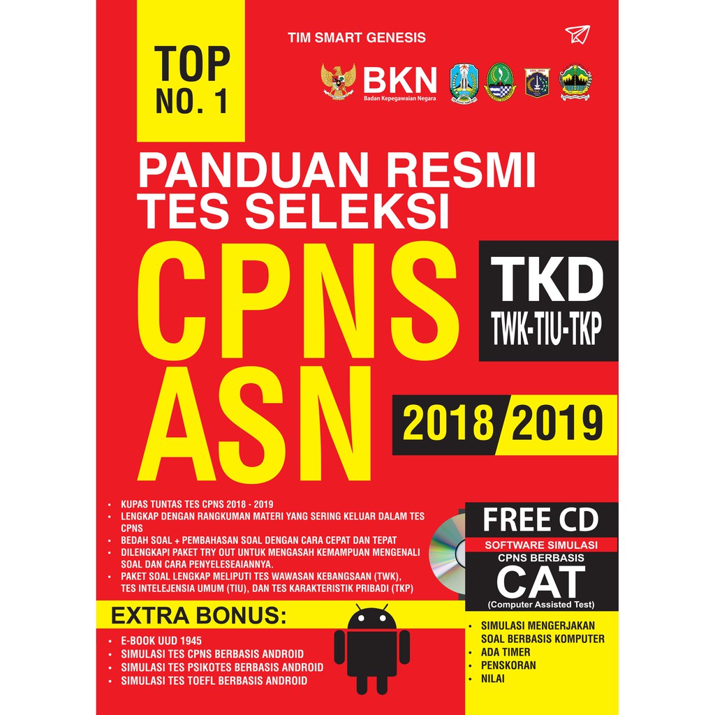 Jual buku tes cpns murah "top no 1 panduan resmi tes seleksi cpns asn