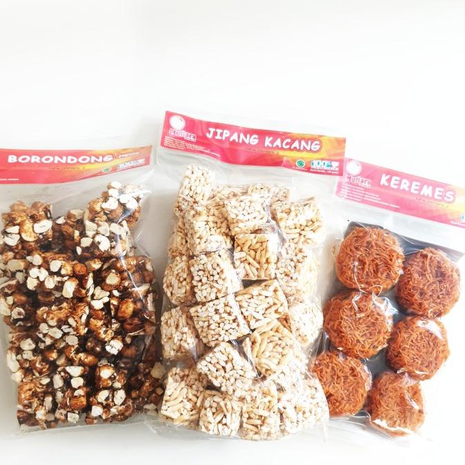 Jual paket bundling cemilan tradisional (jipang, kremes ubi, brondong