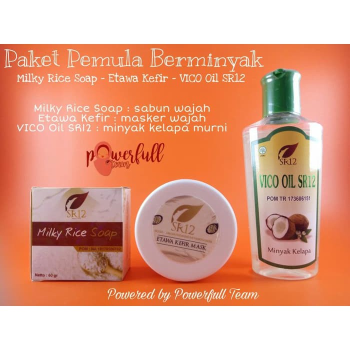Jual paket pemula sr12 kulit berminyak dan berjerawat original dan termurah