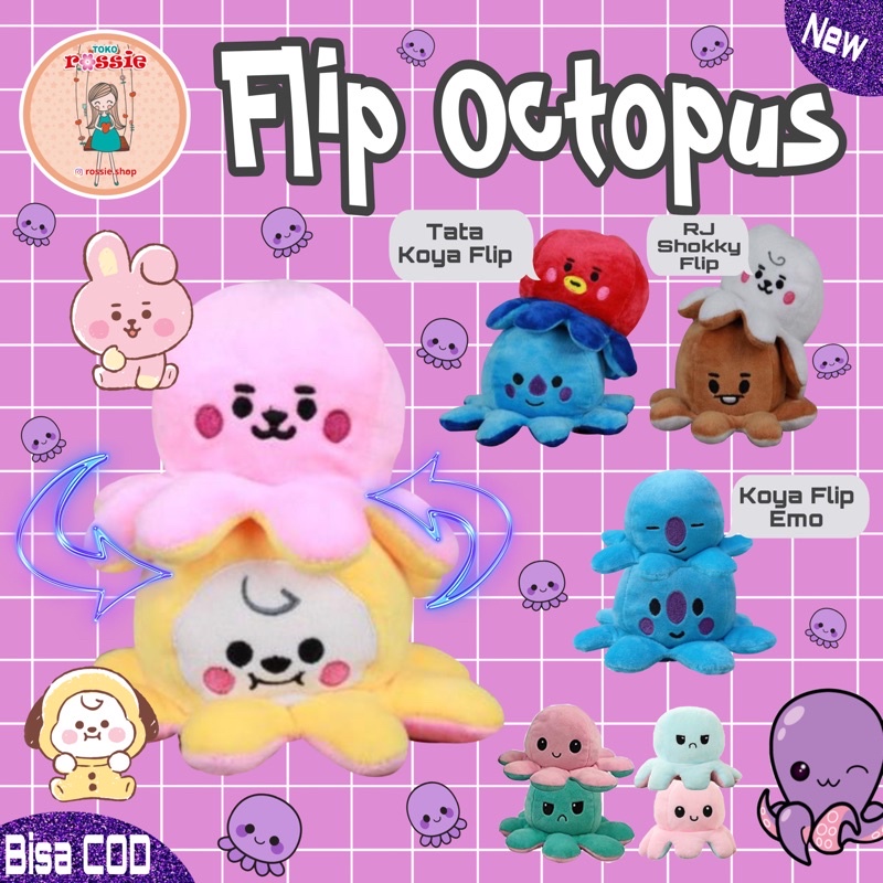 Jual cumi-cumi tiktok/gurita tiktok/boneka gurita/boneka tiktok