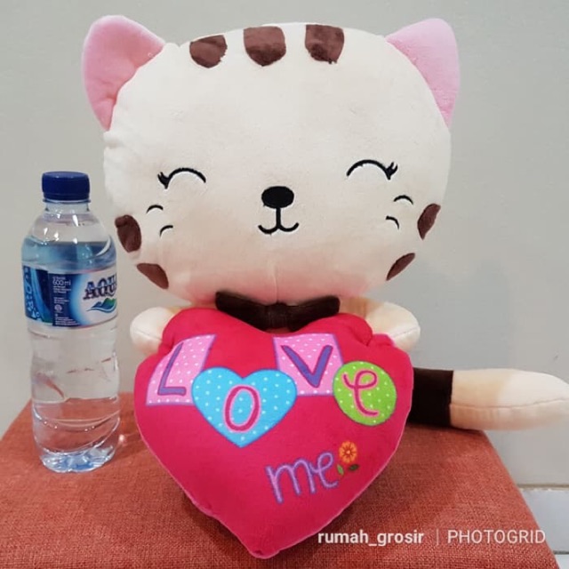 Jual boneka kucing lucu love you import