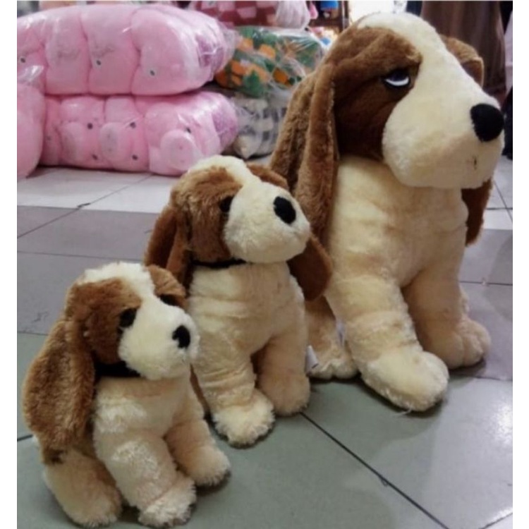 Jual boneka anjing hush puppies dog hush puppies ukuran 13 inci