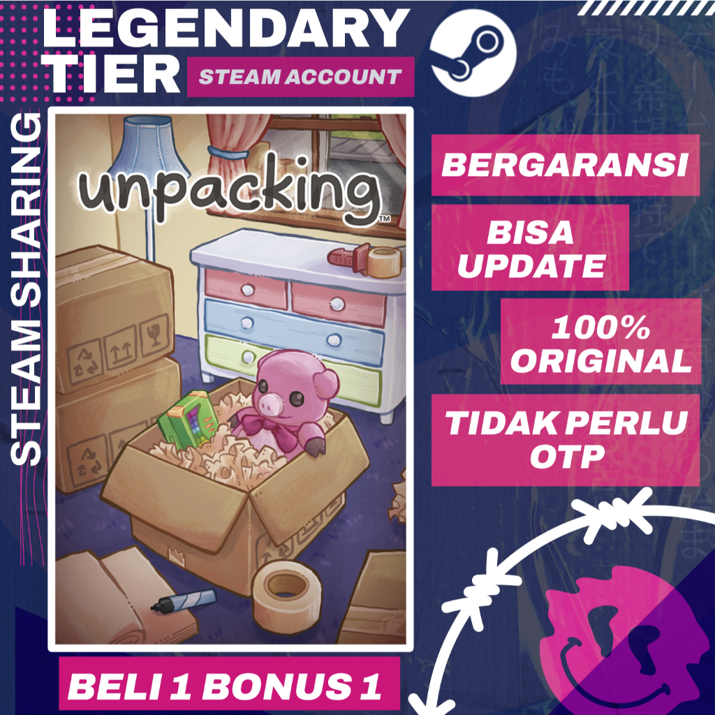 Jual Unpacking Game Steam Original Shopee Indonesia Id 11134207 7rasb