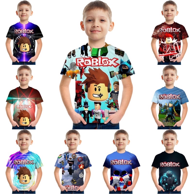 Part 1 Roblox Boys T Shirt Kids Game 3D T Shirt Clothes Cartoon Unisex
