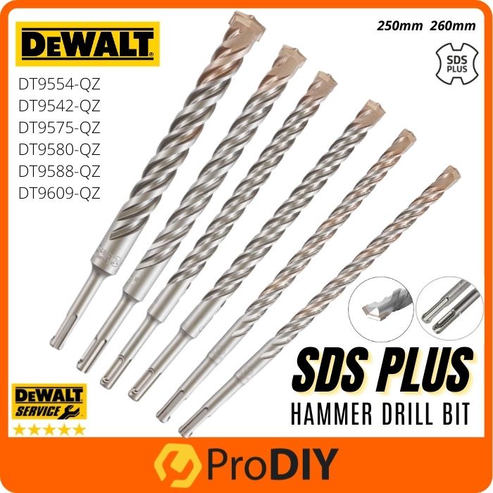 Dewalt sds plus extreme 250mm 260mm hammer concrete cutter drill bit