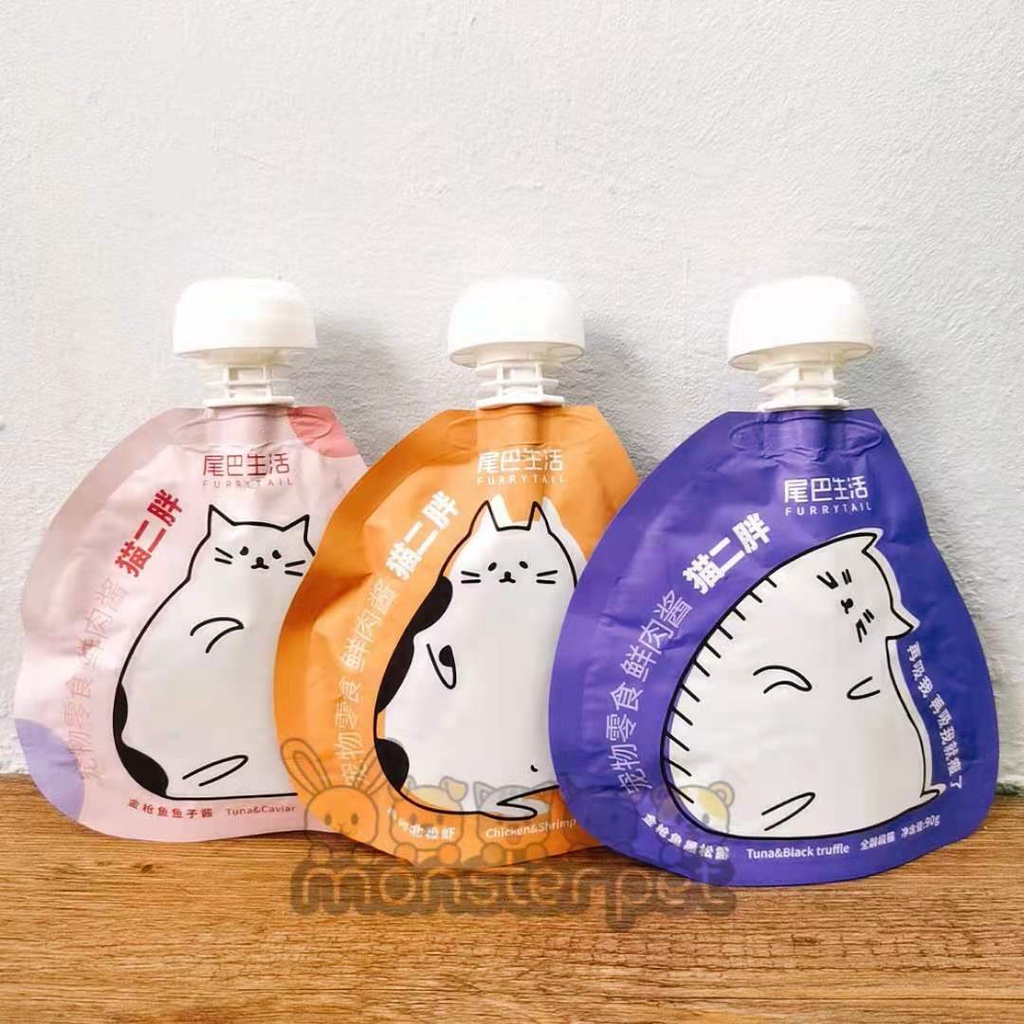 Furry tail cat treat snack cat food creamy cat stick cat wet food