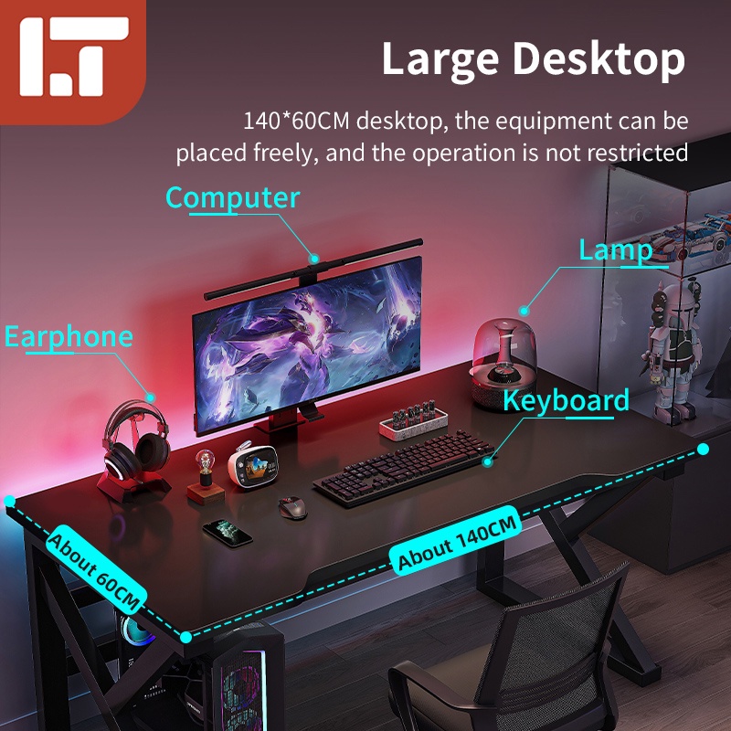 High Quality Gaming Table For E Sport Computer PC Study Thicker Stable