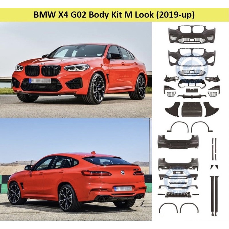 Bmw x4 g02 2018 2019 2020 x4m f98 bodykit body kit front side rear