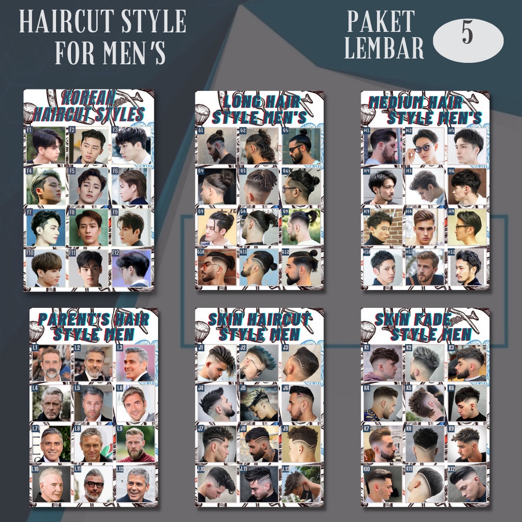 Hd Poster Package Of 5 Sheets Bonus 1 Sheet Men S Barbershop Poster