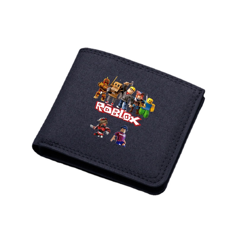 Roblox Kids Wallet Roblox Printed Bifold Wallet Boy Canvas Coin Purse
