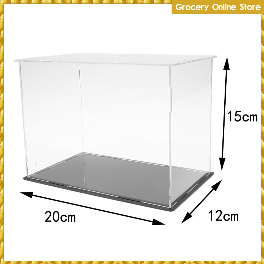 Acrylic display case action figures protective cube case
