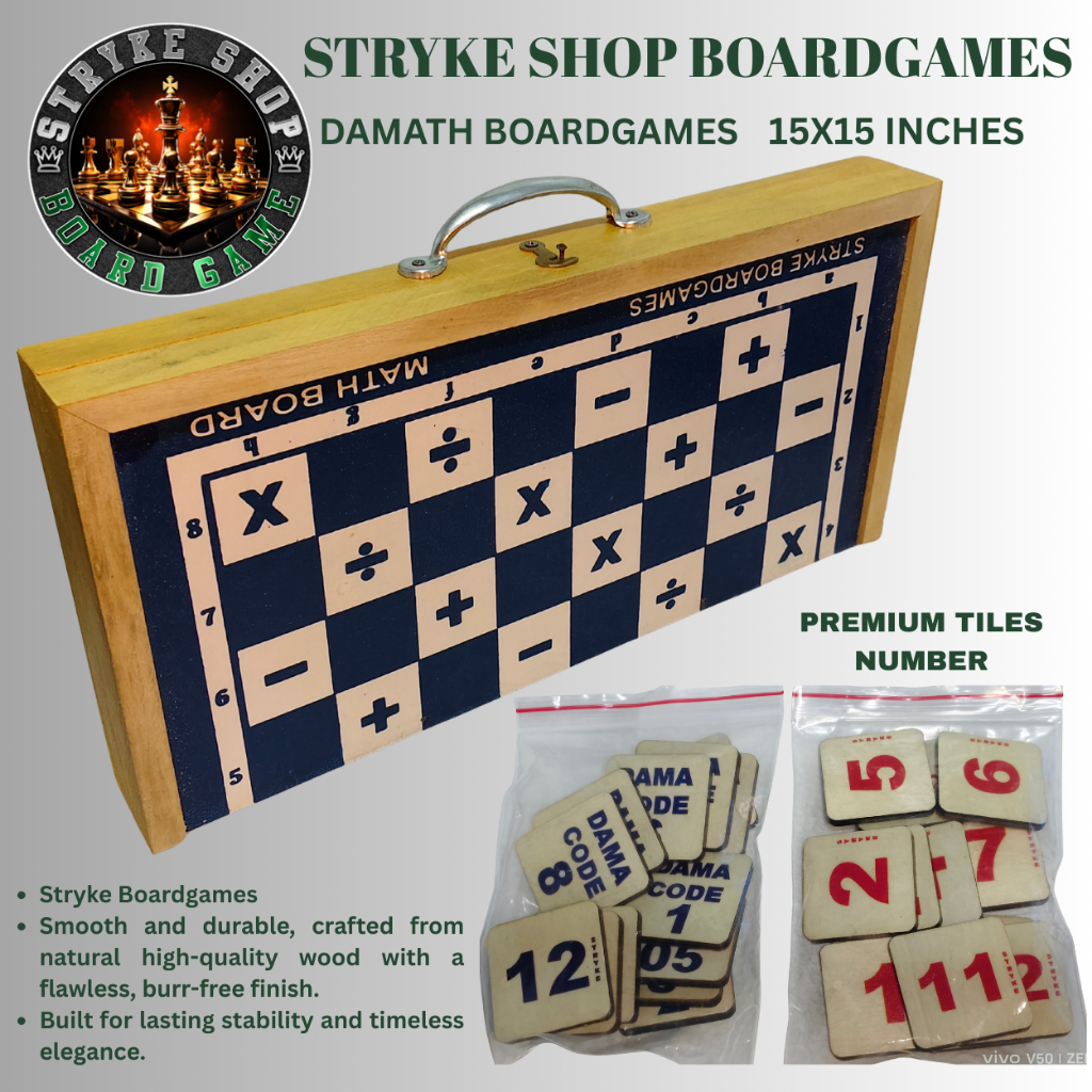 Premium wooden damath board