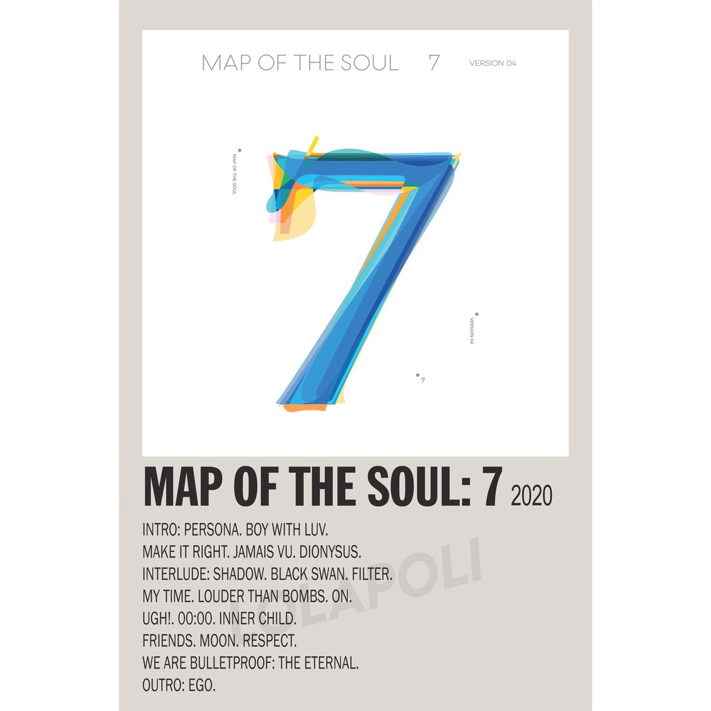 K Pop Map Of The Soul Album Cover Poster 7 BTS Shopee Singapore