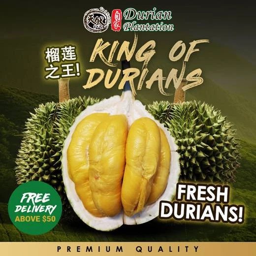 [Durian Plantation]De-husk pack 400g/1kg Delivery