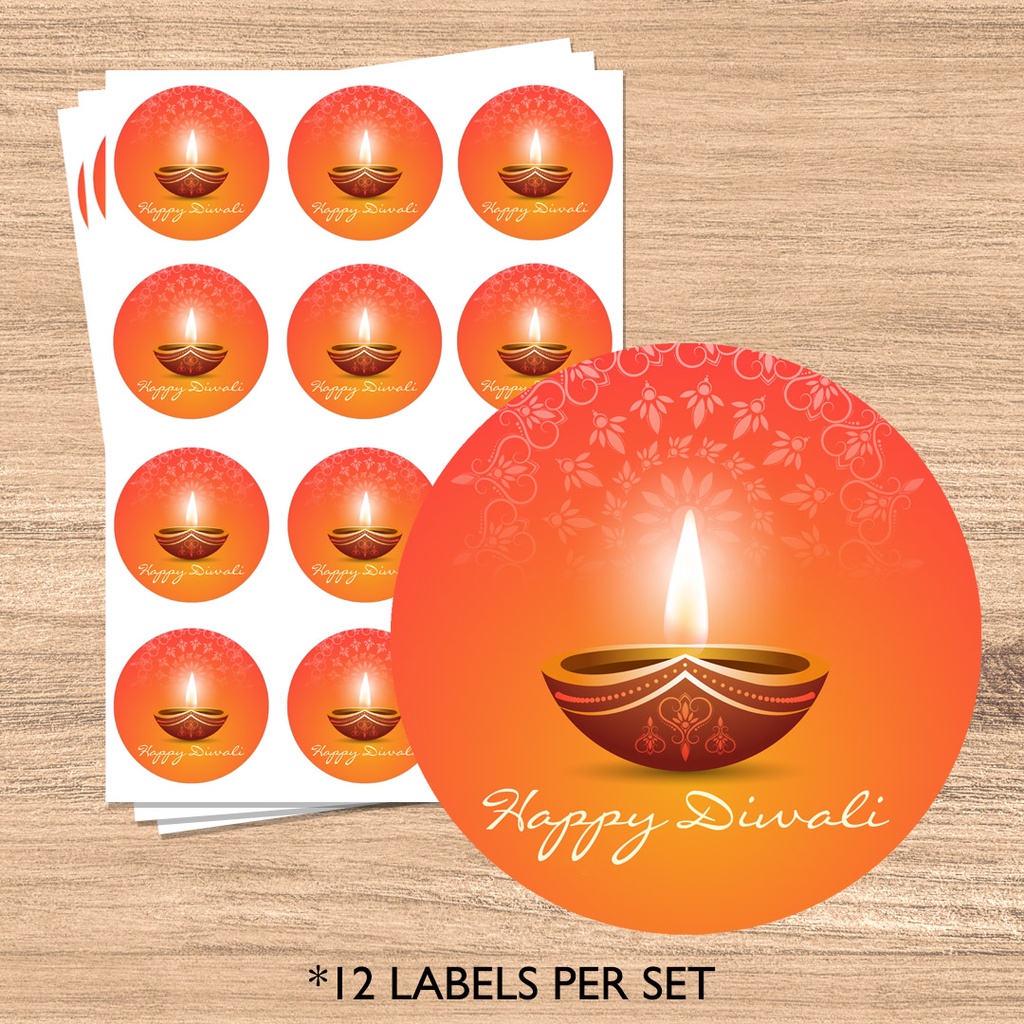 Diwali stickers labels deepavali sticker