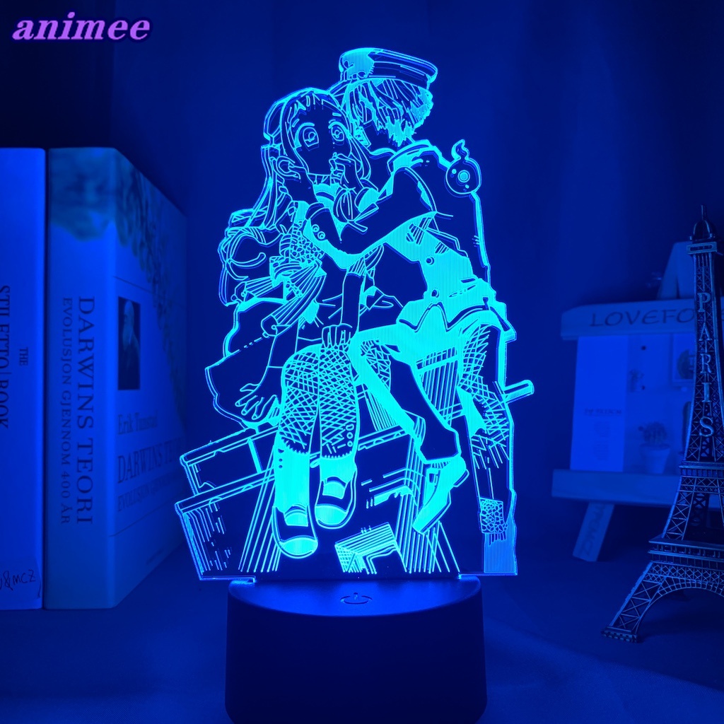 Acrylic 3d lamp anime toilet bound hanako kun light for bed room decor