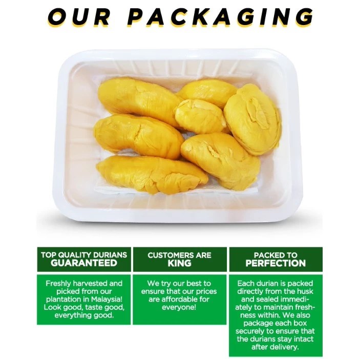 [Durian Plantation]De-husk pack 400g/1kg Delivery