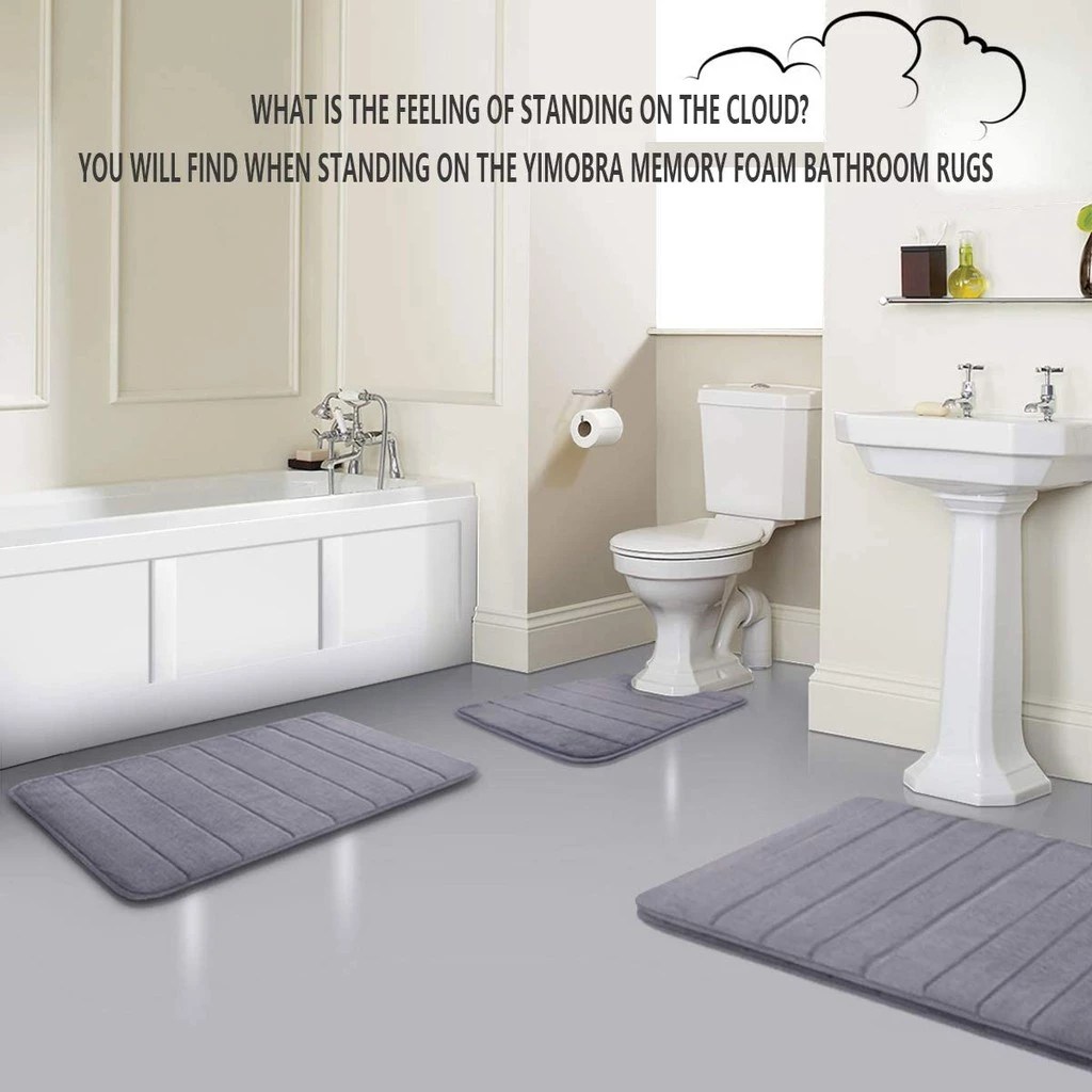 Premium Extra Thick Memory Foam Door Floor Mat Thick Anti Slip Bathroom Mat