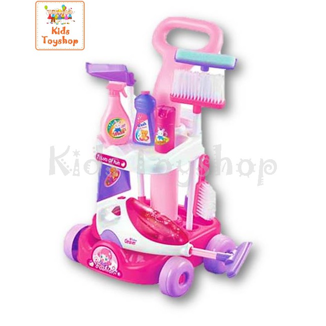 ชุดรถเข็นทำความสะอาด+เครื่องดูดฝุ่น sweet home magical play set