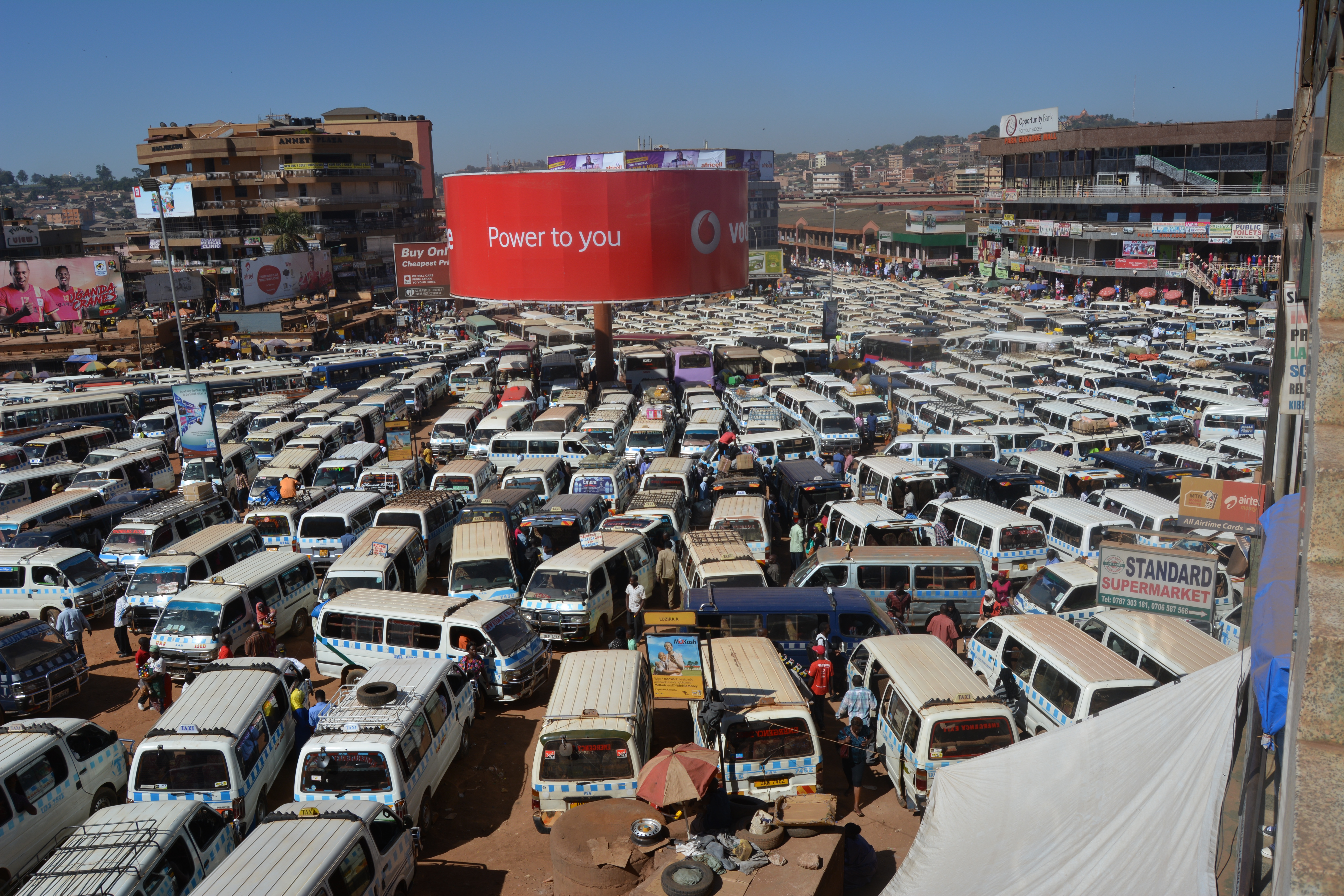 One of 4 taxi parks in the city