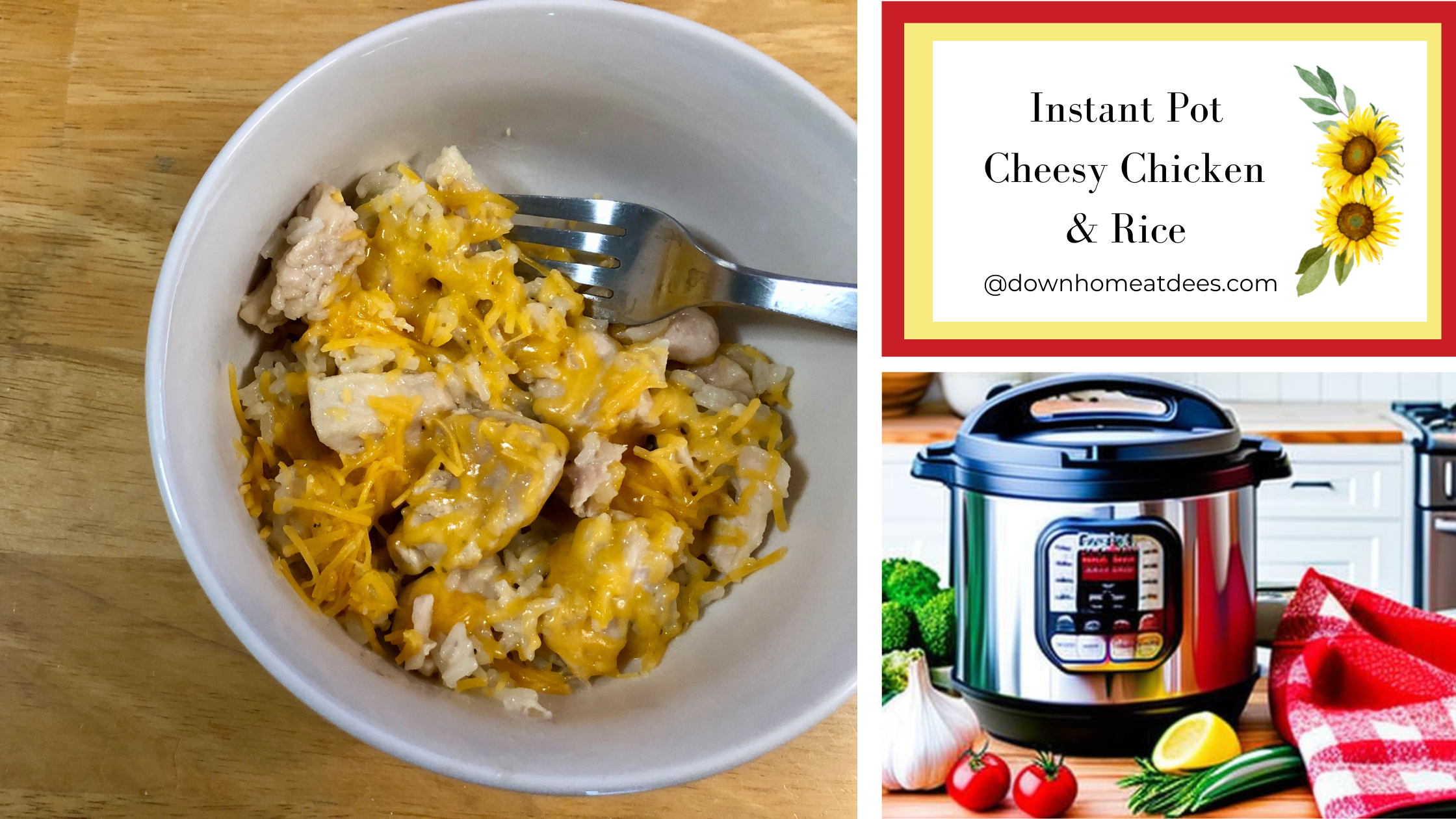 Instant Pot Cheesy Chicken & Rice