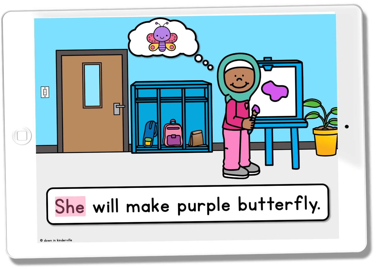 Digital Emergent Reader Simple Reader