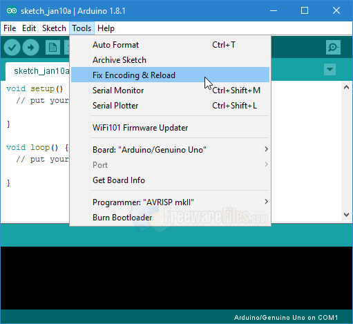 Arduino IDE v1.8.9 software download