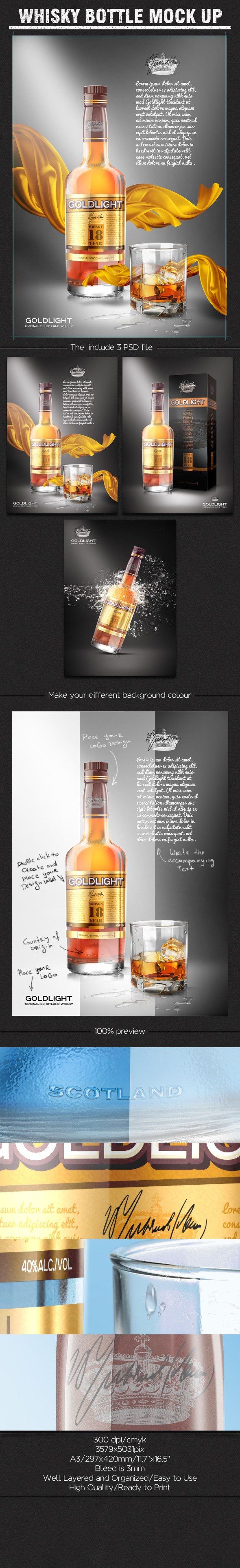 You need to customize the label design according to your brand identity. Whisky Bottle Mockup Free Psd Download Psd