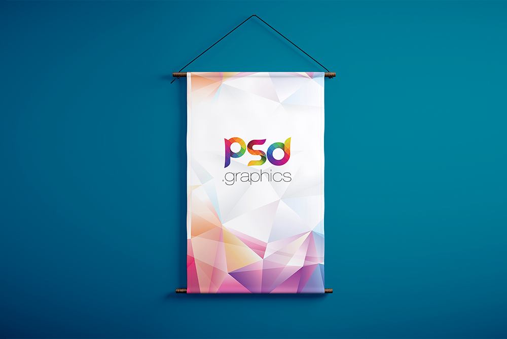 Photo Find & download free graphic resources for banner mockup. Wall Hanging Banner Mockup Free Psd Download Psd