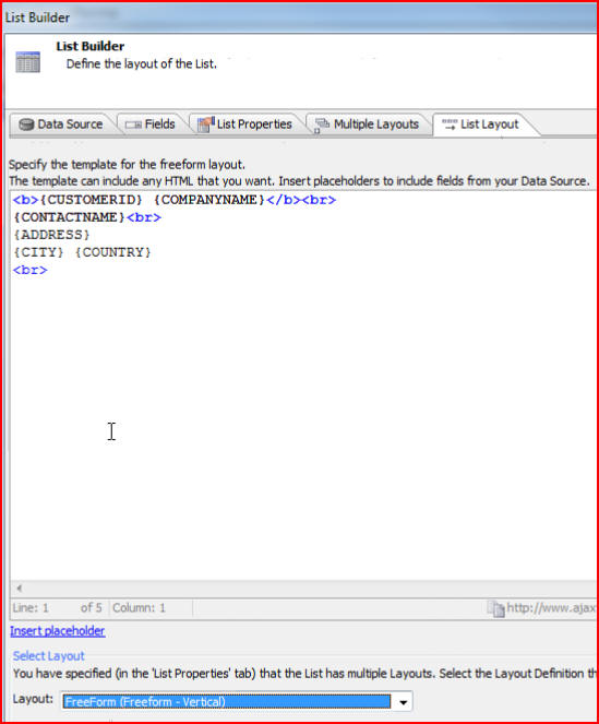 List Control Columnar Vs Freeform Layout - Classic Light Design - 4K
