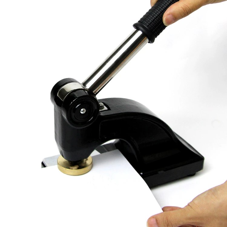 Heavy Duty Desktop Embosser Stamp Business logo seal raised embosser seal official long reach desk seal.
