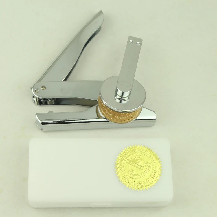 Custom Embossed Seal Stamp Machine – Private Label Metal Embosser for Certificates and Labels.