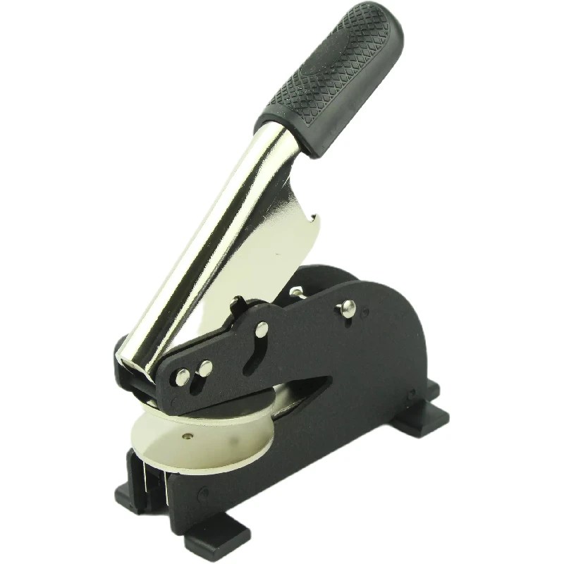 Personalized Monogram Embosser with Long Handle – Custom Notary Seal & Gold Foil Certificate Stamp.