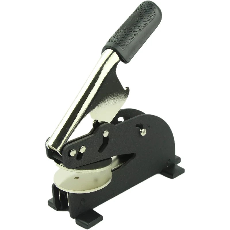 Personalized Monogram Embosser with Long Handle – Custom Notary Seal & Gold Foil Certificate Stamp.