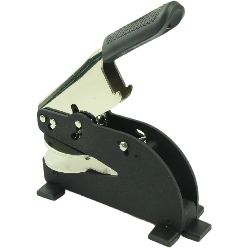 Personalized Monogram Embosser with Long Handle – Custom Notary Seal & Gold Foil Certificate Stamp.
