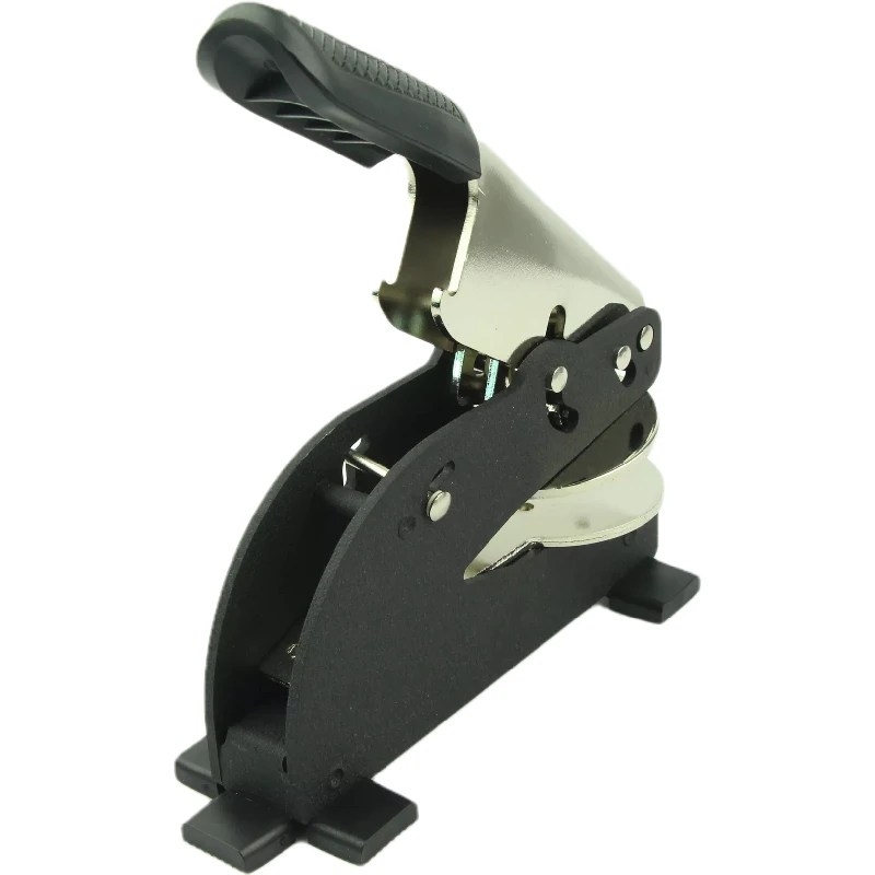 Personalized Monogram Embosser with Long Handle – Custom Notary Seal & Gold Foil Certificate Stamp.