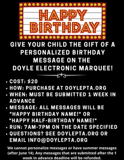 Birthday Fundraiser flier