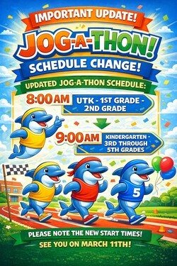 Jogathon schedule