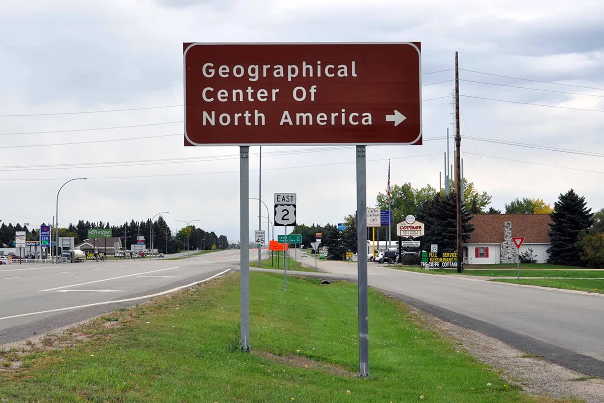 Where is the Center of North America? Doyle's Space
