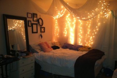 lights bedroom string lighting hang canopy teen hanging decorative diwali bed ways decorating diy fairy wall led decoration decor twinkle