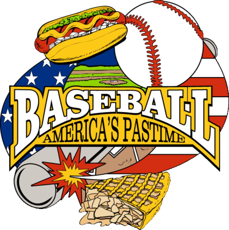 TB-221 1.75"  BASEBALL AMERICA'S PAST TIME TRADING PIN