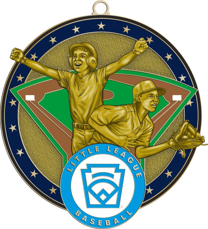 L-303-G LITTLE LEAGUE BASEBALL MEDAL