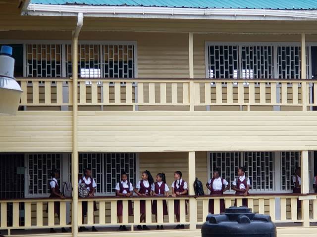 Students at Silver City Secondary School, Region 10.